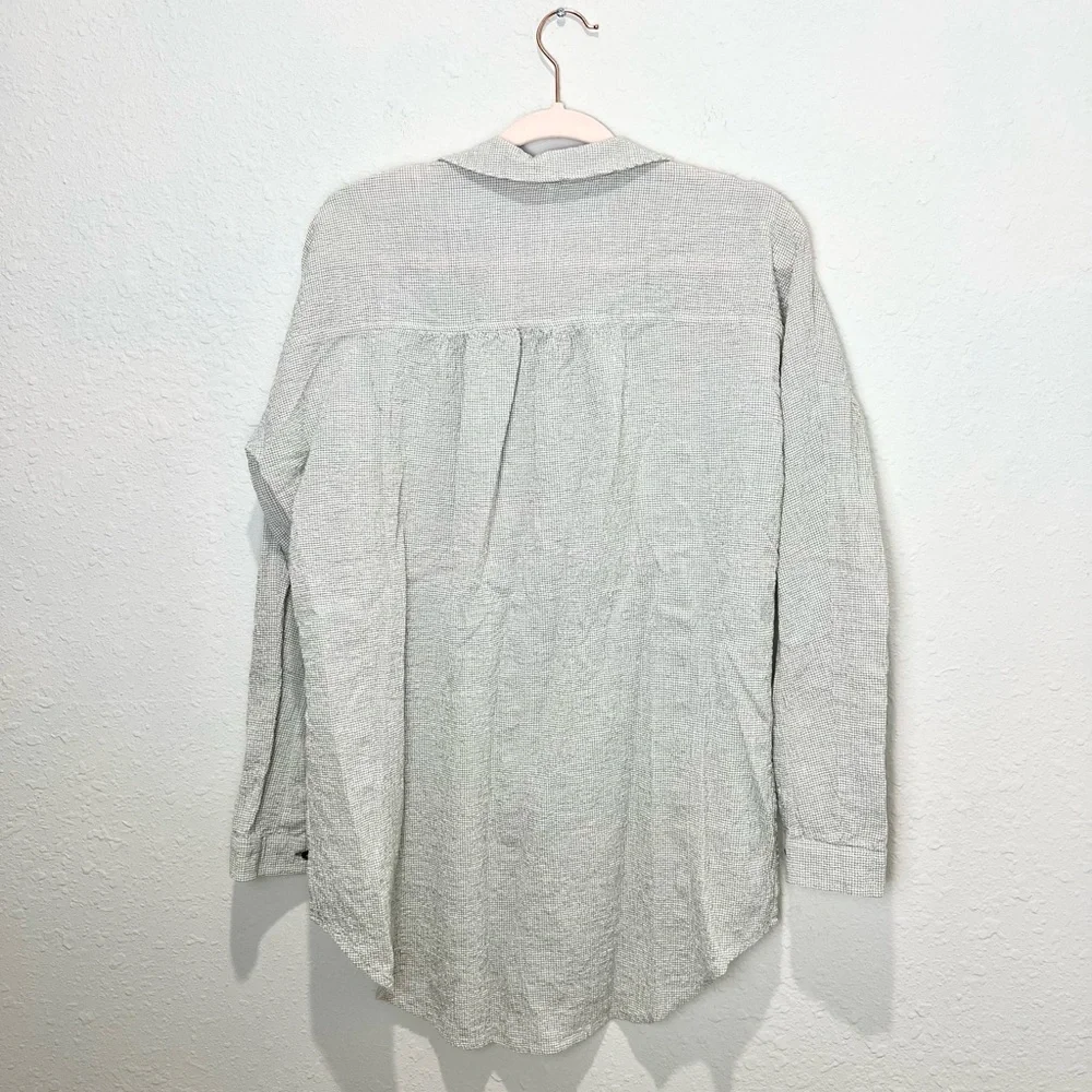 Free People Love Her Madly Puckered Checked Size Extra Small XS - Picture 4 of 10